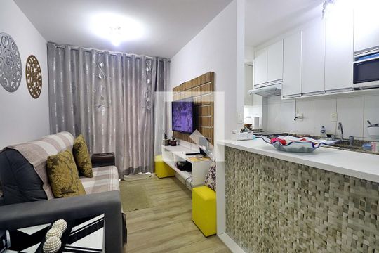 Sala de apartamento à venda com 2 quartos, 54m² em Parque das Nações, Santo André
