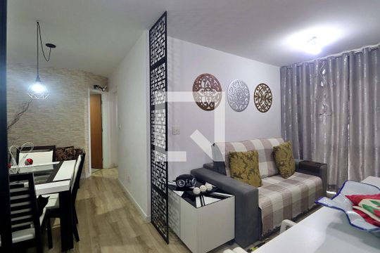 Sala de apartamento à venda com 2 quartos, 54m² em Parque das Nações, Santo André
