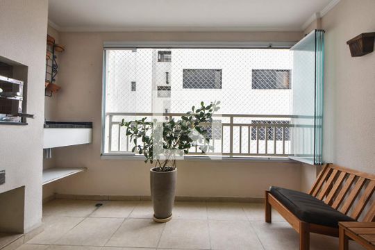Varanda Gourmet  de apartamento para alugar com 3 quartos, 96m² em Vila Cordeiro, São Paulo