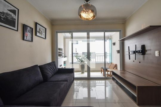 Sala de Estar  de apartamento para alugar com 3 quartos, 96m² em Vila Cordeiro, São Paulo