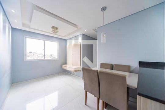Sala de apartamento à venda com 2 quartos, 43m² em Parque São Vicente, Mauá