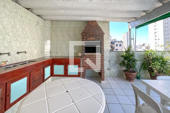 Cobertura - Churrasqueira de apartamento para alugar com 2 quartos, 150m² em Balneário Cidade Atlântica, Guarujá