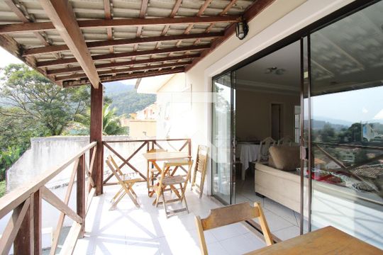 Varanda da Sala de casa de condomínio à venda com 5 quartos, 400m² em Anil, Rio de Janeiro
