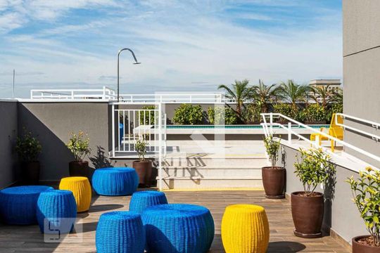 Área comum de kitnet/studio para alugar com 1 quarto, 25m² em Jardim Paulistano, São Paulo