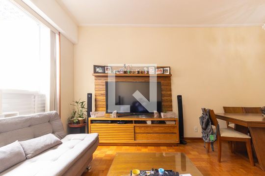 Sala  de apartamento para alugar com 3 quartos, 120m² em Laranjeiras, Rio de Janeiro