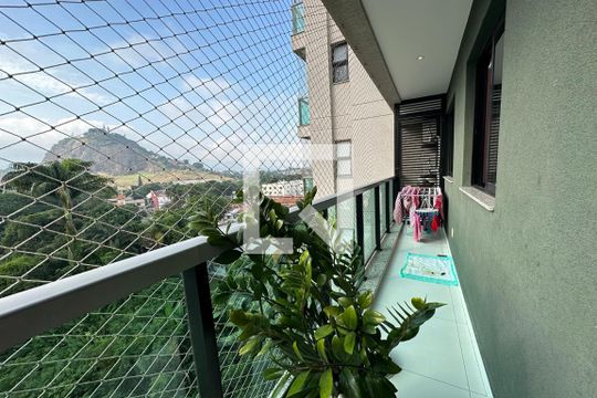 Varanda da Sala de apartamento à venda com 2 quartos, 67m² em Pechincha, Rio de Janeiro