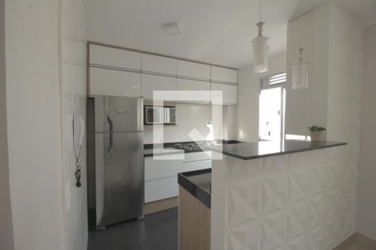 Cozinha e Área de Serviço de apartamento para alugar com 2 quartos, 47m² em São José, Canoas