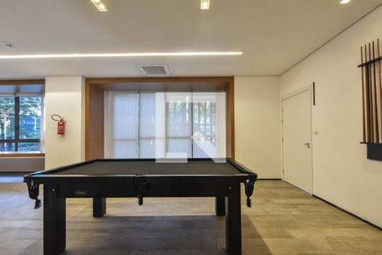 Área Comum - Espaço Jogos de apartamento para alugar com 1 quarto, 29m² em Campo Belo, São Paulo