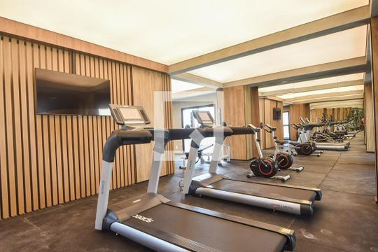 Área Comum - Academia de apartamento para alugar com 1 quarto, 29m² em Campo Belo, São Paulo