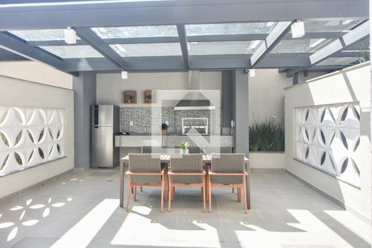 Área Comum - Churrasqueira de apartamento para alugar com 1 quarto, 29m² em Campo Belo, São Paulo