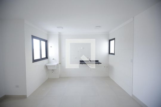 Sala/Cozinha de apartamento para alugar com 2 quartos, 48m² em Chácara Mafalda, São Paulo