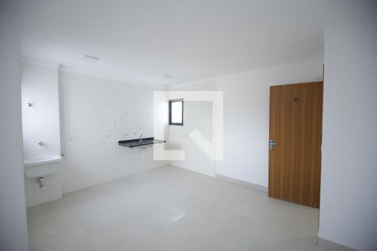 Sala/Cozinha de apartamento para alugar com 2 quartos, 48m² em Chácara Mafalda, São Paulo