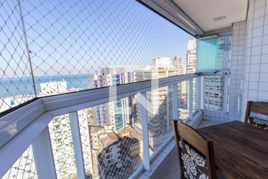 Varanda gourmet de apartamento para alugar com 2 quartos, 80m² em Caiçara, Praia Grande
