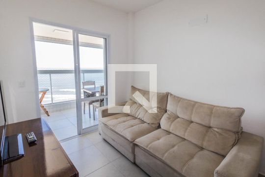 Sala de apartamento para alugar com 2 quartos, 80m² em Caiçara, Praia Grande