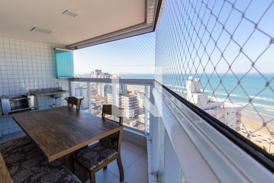 Varanda gourmet de apartamento para alugar com 2 quartos, 80m² em Caiçara, Praia Grande