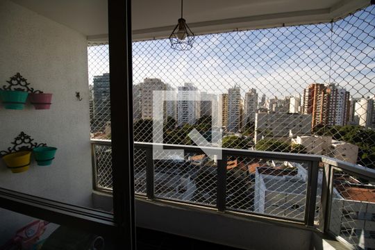 Sala de estar - terraço de apartamento à venda com 2 quartos, 75m² em Indianópolis, São Paulo