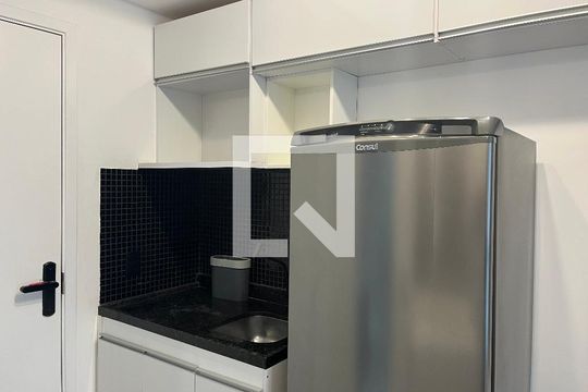 Cozinha de kitnet/studio à venda com 1 quarto, 18m² em Perdizes, São Paulo