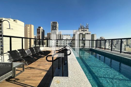 Área comum - Piscina de kitnet/studio à venda com 1 quarto, 18m² em Perdizes, São Paulo