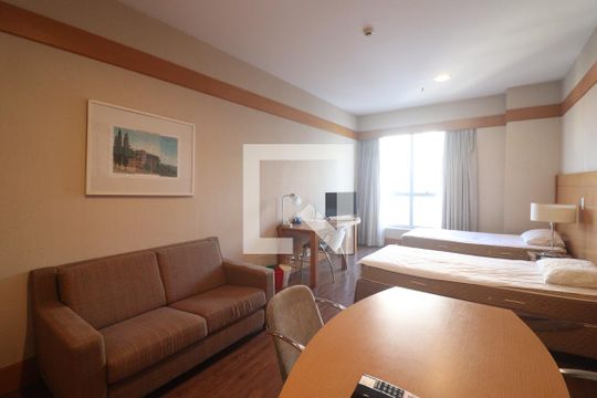 Dormitório de apartamento para alugar com 1 quarto, 35m² em Carandiru, São Paulo