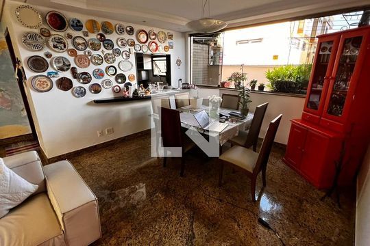 Sala de apartamento à venda com 4 quartos, 227m² em Liberdade, Belo Horizonte