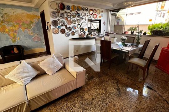 Sala de apartamento à venda com 4 quartos, 227m² em Liberdade, Belo Horizonte