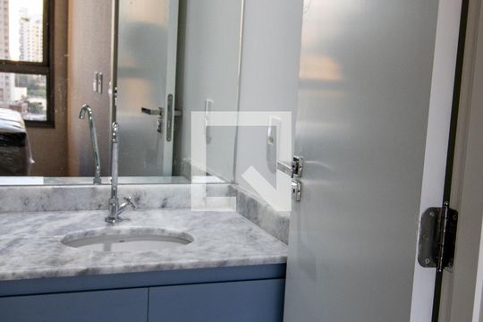 Banheiro - detalhe cuba de apartamento para alugar com 1 quarto, 27m² em Vila Nova Conceição, São Paulo