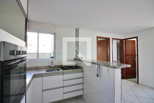 Cozinha de apartamento para alugar com 2 quartos, 56m² em Vila Jordanopolis, São Bernardo do Campo