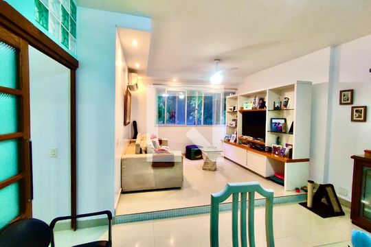 Sala de apartamento à venda com 3 quartos, 92m² em Lagoa, Rio de Janeiro