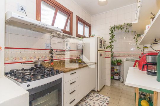 Cozinha e Área de Serviço de apartamento à venda com 1 quarto, 52m² em Menino Deus, Porto Alegre