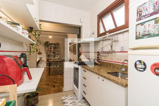 Cozinha e Área de Serviço de apartamento à venda com 1 quarto, 52m² em Menino Deus, Porto Alegre