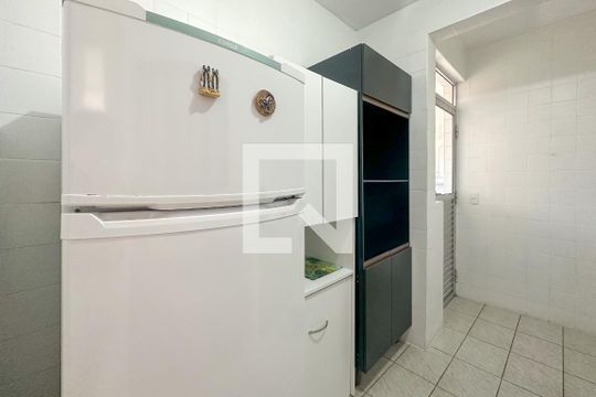 Cozinha de apartamento para alugar com 3 quartos, 70m² em Vila Júlia, Guarujá