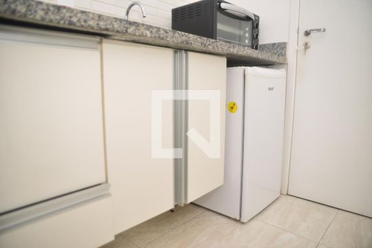 Detalhe da cozinha de apartamento para alugar com 1 quarto, 29m² em Bela Vista, São Paulo