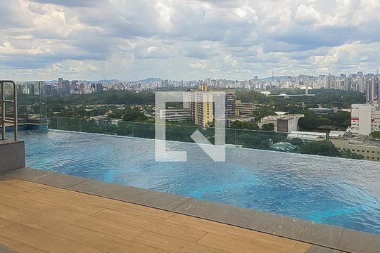 Área comum - Piscina de apartamento à venda com 1 quarto, 60m² em Indianópolis, São Paulo