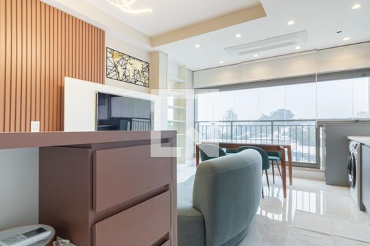 Cozinha de apartamento à venda com 1 quarto, 60m² em Indianópolis, São Paulo