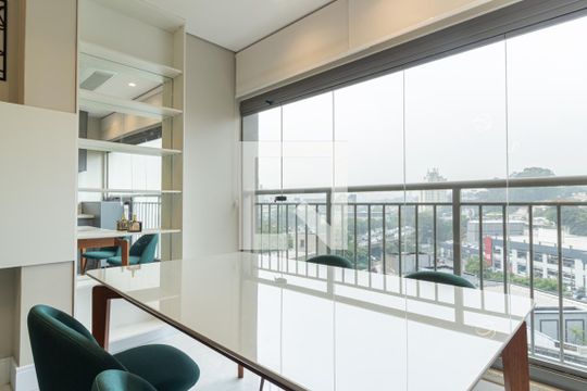 Sala de Jantar de apartamento para alugar com 1 quarto, 60m² em Indianópolis, São Paulo
