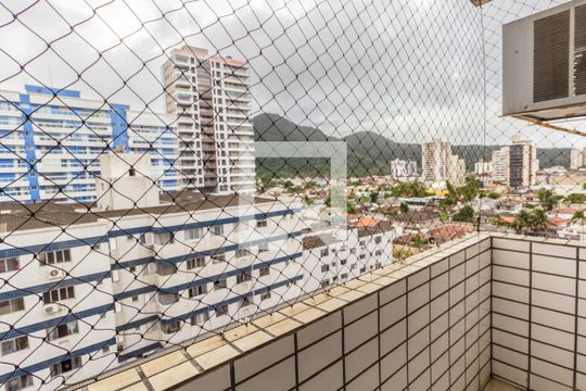 Varanda da Sala de apartamento para alugar com 3 quartos, 210m² em Canto do Forte, Praia Grande