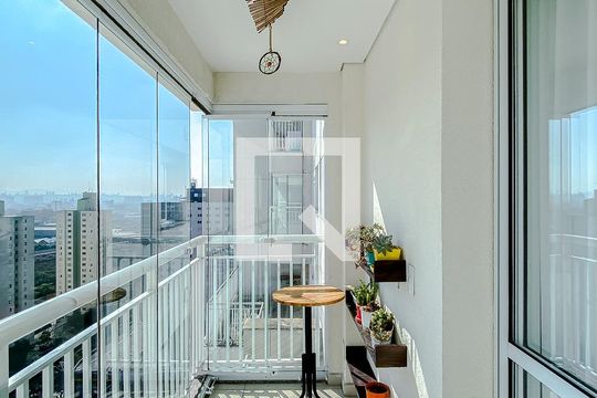 Varanda da Sala de apartamento à venda com 1 quarto, 52m² em Brás, São Paulo