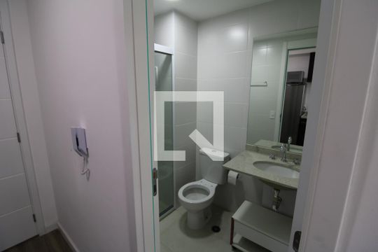 Banheiro de kitnet/studio à venda com 1 quarto, 23m² em Tucuruvi, São Paulo