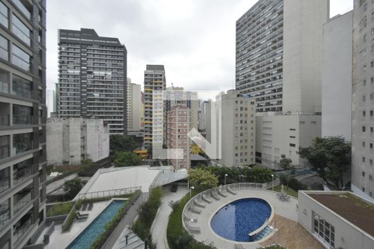 Vista da Varanda de apartamento para alugar com 1 quarto, 36m² em Bela Vista, São Paulo