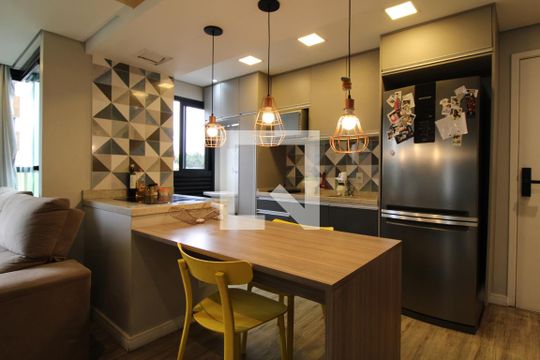 Cozinha  de kitnet/studio à venda com 1 quarto, 42m² em Perdizes, São Paulo