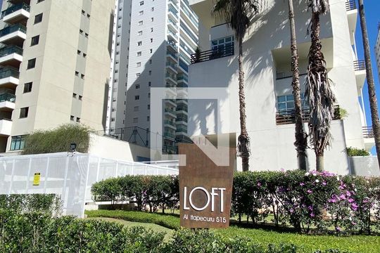 Fachada de apartamento à venda com 1 quarto, 75m² em Alphaville Industrial, Barueri
