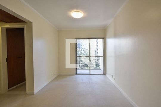Sala de Estar  de apartamento para alugar com 2 quartos, 68m² em Brooklin Novo, São Paulo