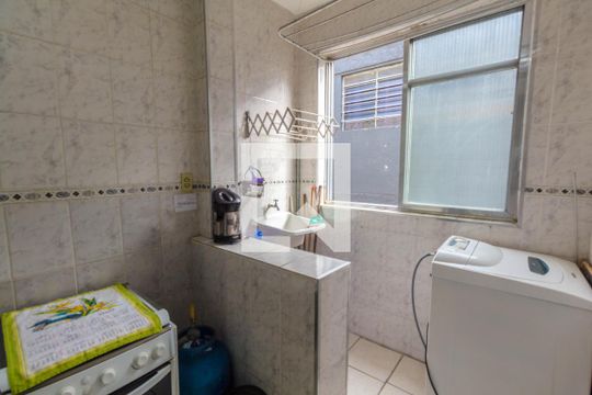 Lavanderia de apartamento para alugar com 1 quarto, 35m² em Guilhermina, Praia Grande