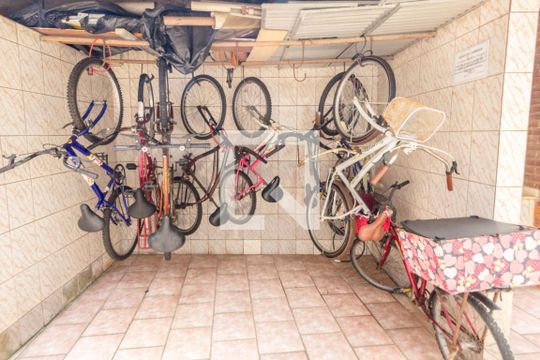 Área comum - Bicicletário de apartamento para alugar com 1 quarto, 35m² em Guilhermina, Praia Grande