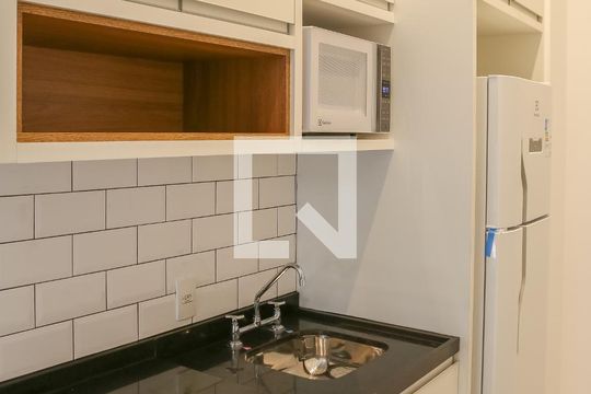 Cozinha de kitnet/studio à venda com 1 quarto, 30m² em Perdizes, São Paulo