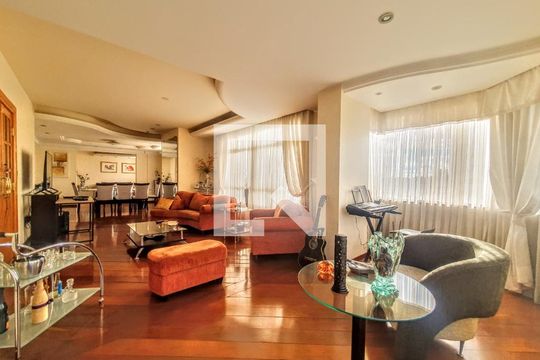 Sala de apartamento para alugar com 4 quartos, 164m² em Cidade Nova, Belo Horizonte