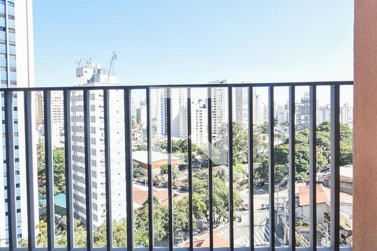 Varanda  de kitnet/studio para alugar com 1 quarto, 28m² em Vila Congonhas, São Paulo