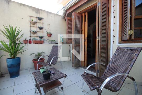 Varanda da Sala de casa à venda com 4 quartos, 227m² em Vila Isolina Mazzei, São Paulo