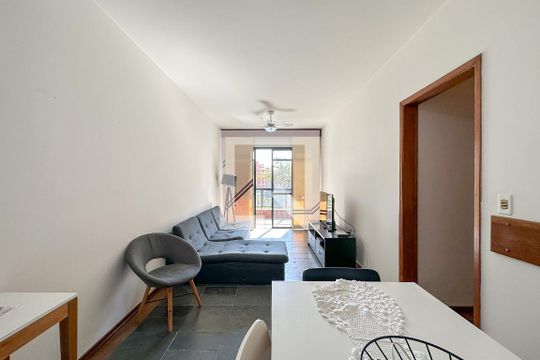 Sala de apartamento para alugar com 3 quartos, 65m² em Tortuga, Guarujá