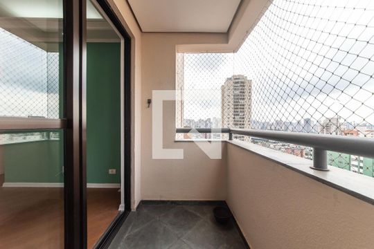 Sacada da Sala de apartamento à venda com 3 quartos, 76m² em Vila Gumercindo, São Paulo